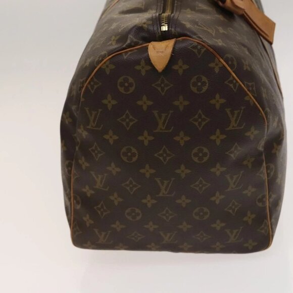 LOUIS VUITTON Monogram Keepall 55 Boston Bag M41424 LV Auth 138585 - Picture 6 of 16